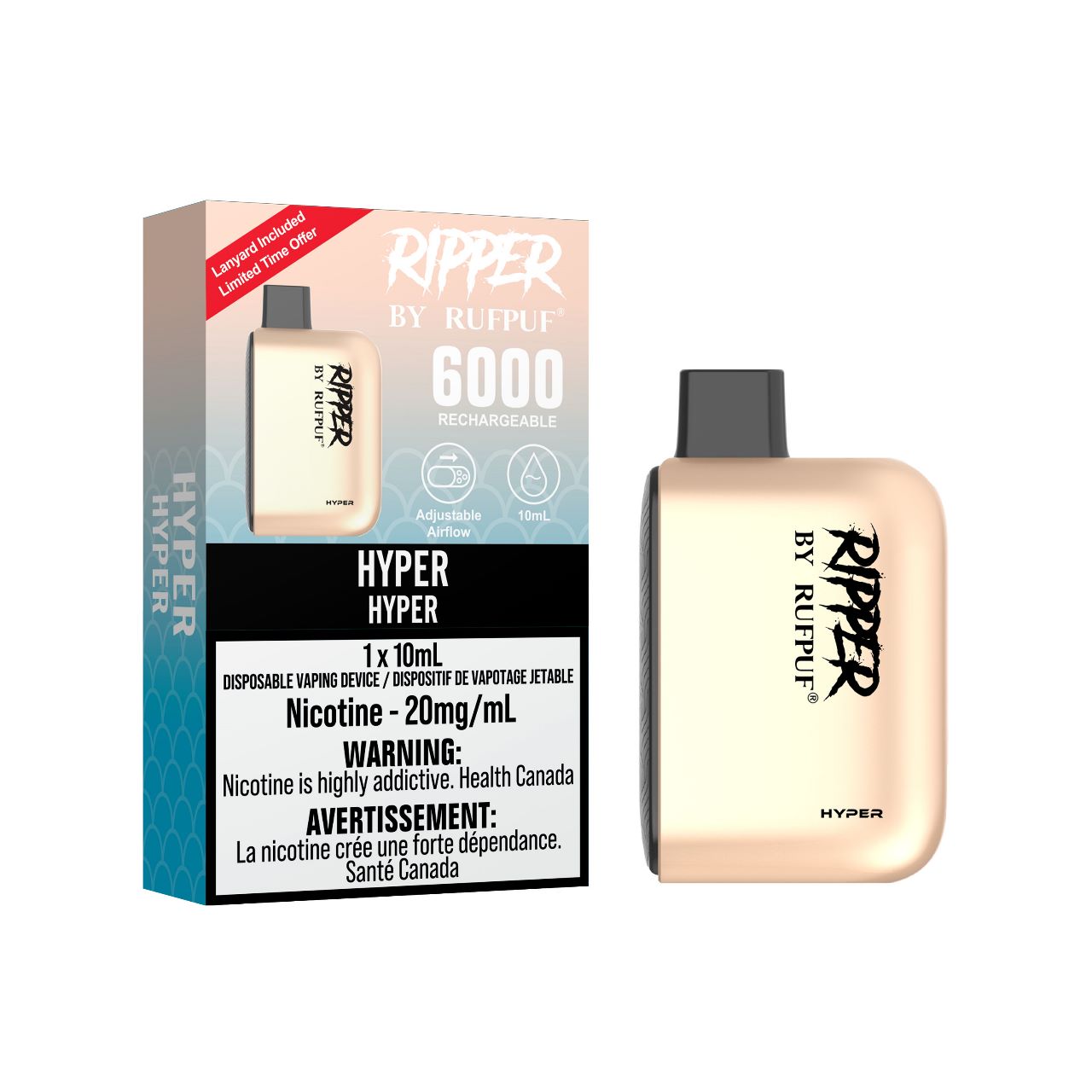 IMG-20230307-WA0009 HYPER Rufpuf Ripper 6000 (20mg/ML / 10PCs) <b style="color:red">(Tax not Incl.)</b> - Image 1