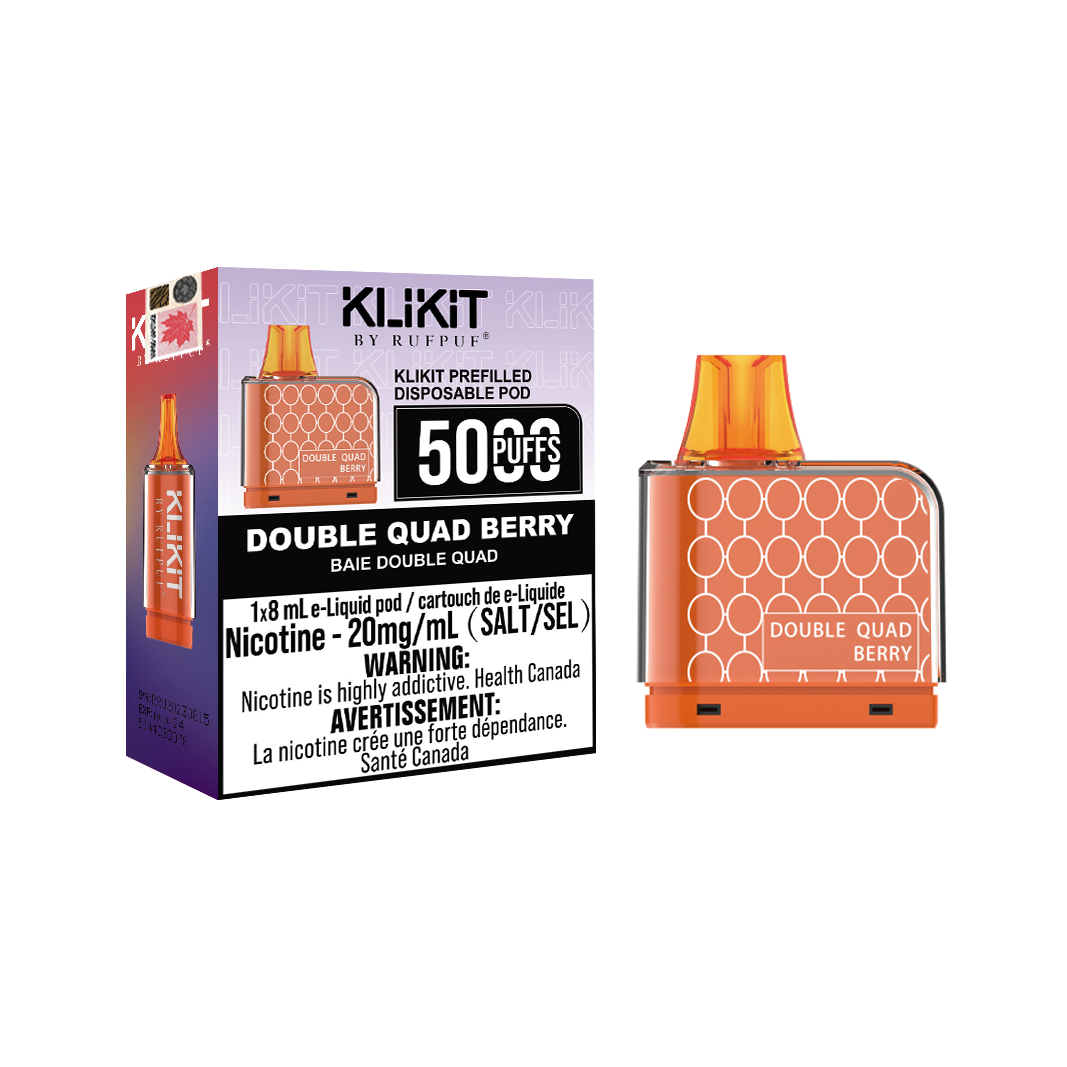 DOUBLE QUAD BERRY Double Quad berry Rufpuf Klikit Pod 5000 (20mg/ML / 5PCs) <b style="color:red">(Tax not Incl.)</b> - Image 1