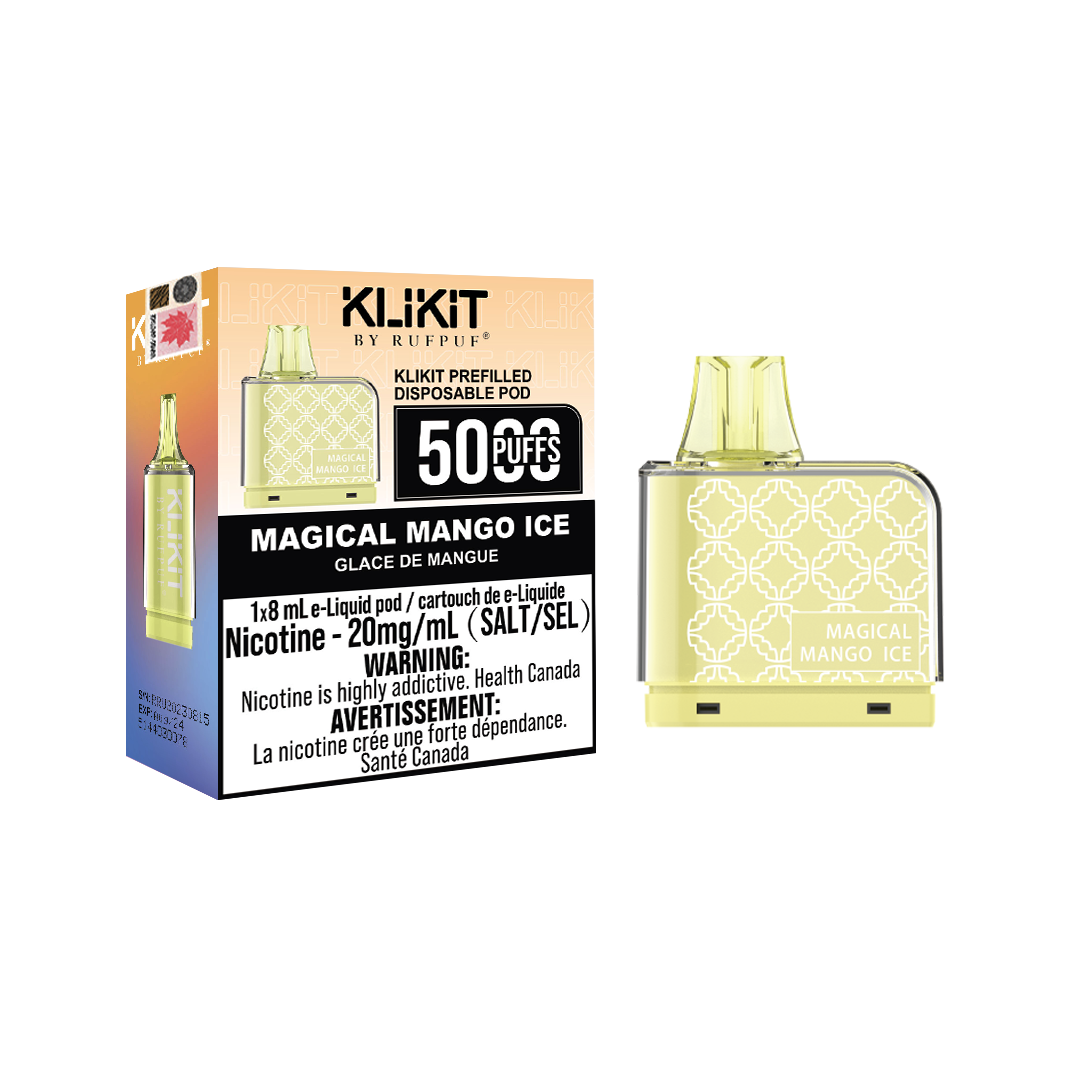 MAGICAL MANGO ICE Magical Mango Ice Rufpuf Klikit Pod 5000 (20mg/ML / 5PCs) <b style="color:red">(Tax not Incl.)</b> - Image 1