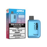 Bomb Blue Razz Ice Rufpuf Ripper 6000 (10mg/ML / 10PCs) <b style="color:yellow">(Tax not Incl.)</b>