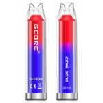Gcore 1000 Blue Razz Zero Nic 2.0ml (0mg/mL) (10PCS)<b style="color:red">(Tax not Incl.)</b>