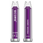 Gcore 1000 Frozen Grape Zero Nic 2.0ml (0mg/mL) (10PCS)<b style="color:red">(Tax not Incl.)</b>