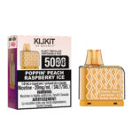 Poppin' Peach Raspberry Ice Rufpuf Klikit Pod 5000 (20mg/ML / 5PCs) <b style="color:red">(Tax not Incl.)</b>