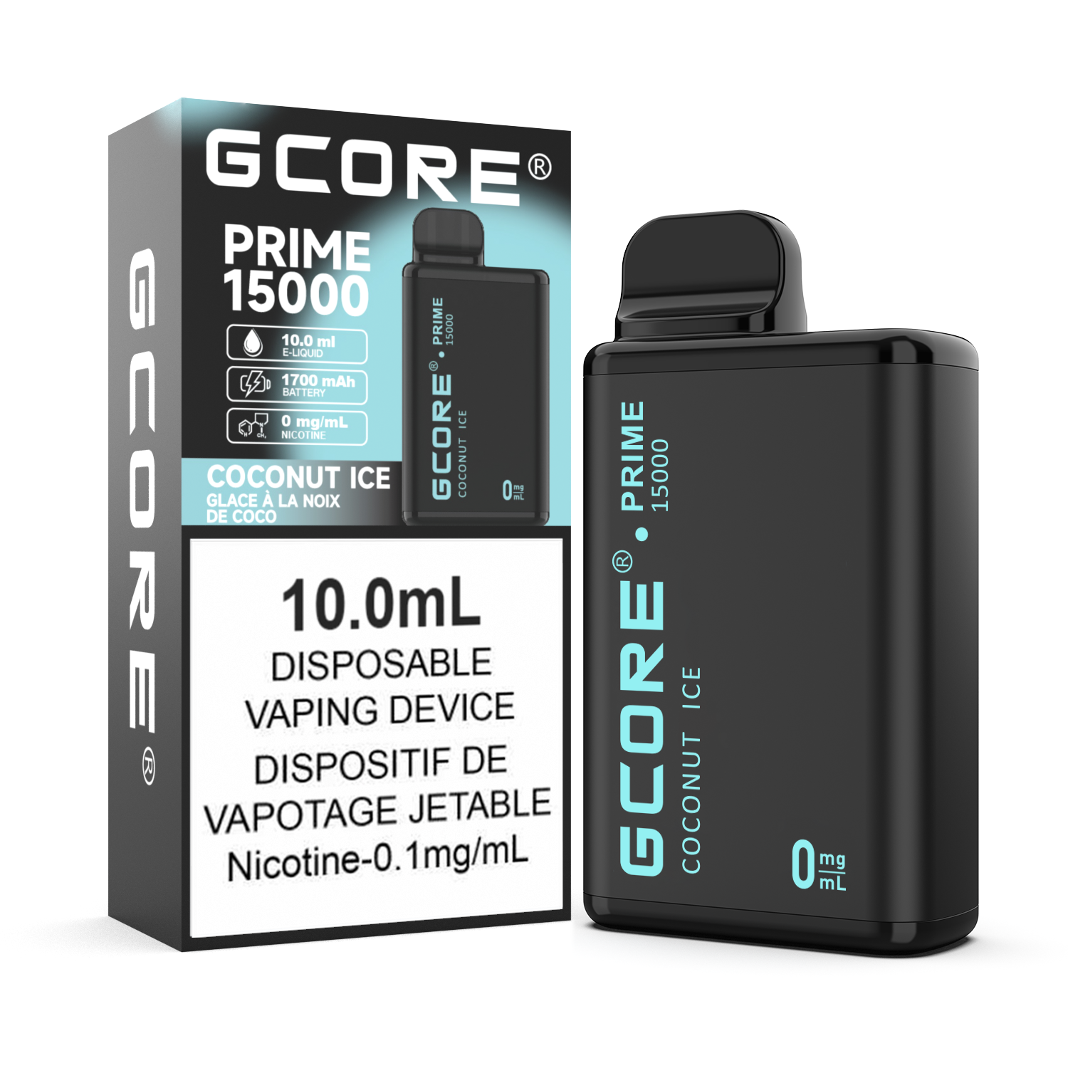 COCONUT Coconut Ice 0mg/ml Prime 15000 Puffs (5pcs)<b Style="color:red">(Tax Not Incl.)</b> - Image 1