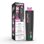 Peach ice Gcore Hookah (5mg/ml) (5pcs) <b style="color:yellow">(Tax Not Incl.)</b>
