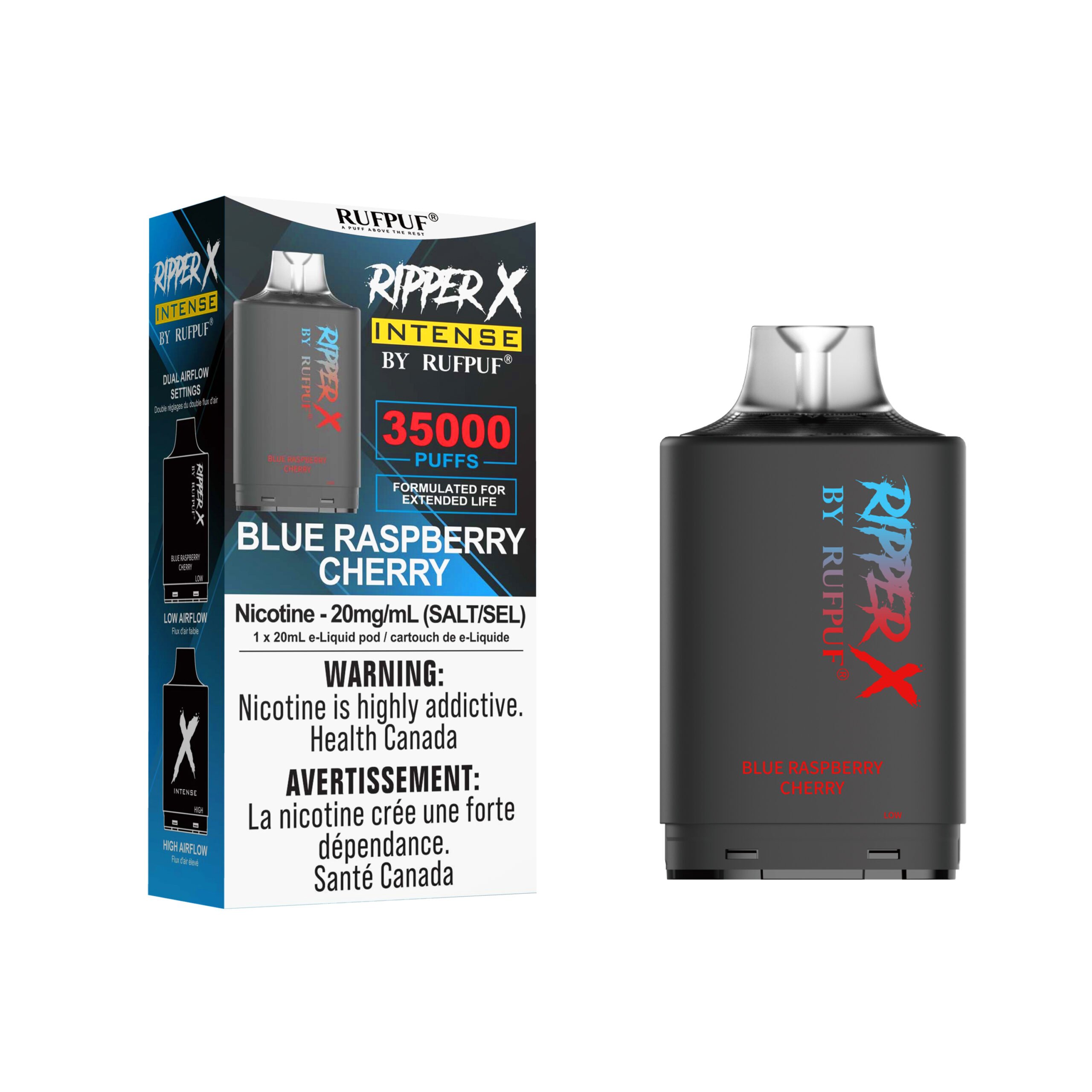 Blue Raspberry Cherry Blue Raspberry Cherry Ripper X Intense 35K (20mg/ML / 5PCs) <b style="color: YELLOW">(Tax not Incl.)</b> - Image 1