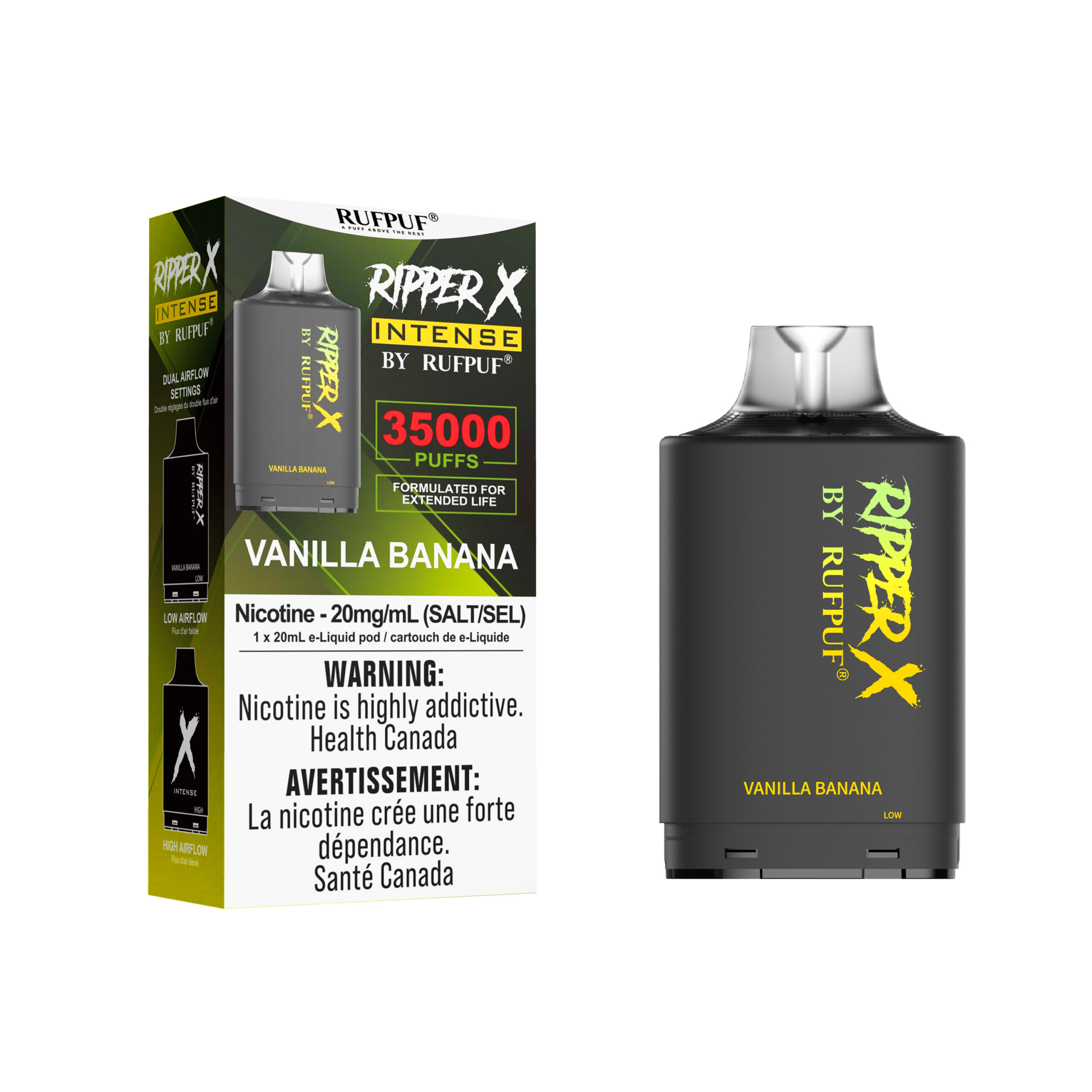 Vanilla Banana Vanilla Banana Ripper X Intense 35K (20mg/ML / 5PCs) <b style="color: RED">(Tax not Incl.)</b> - Image 1