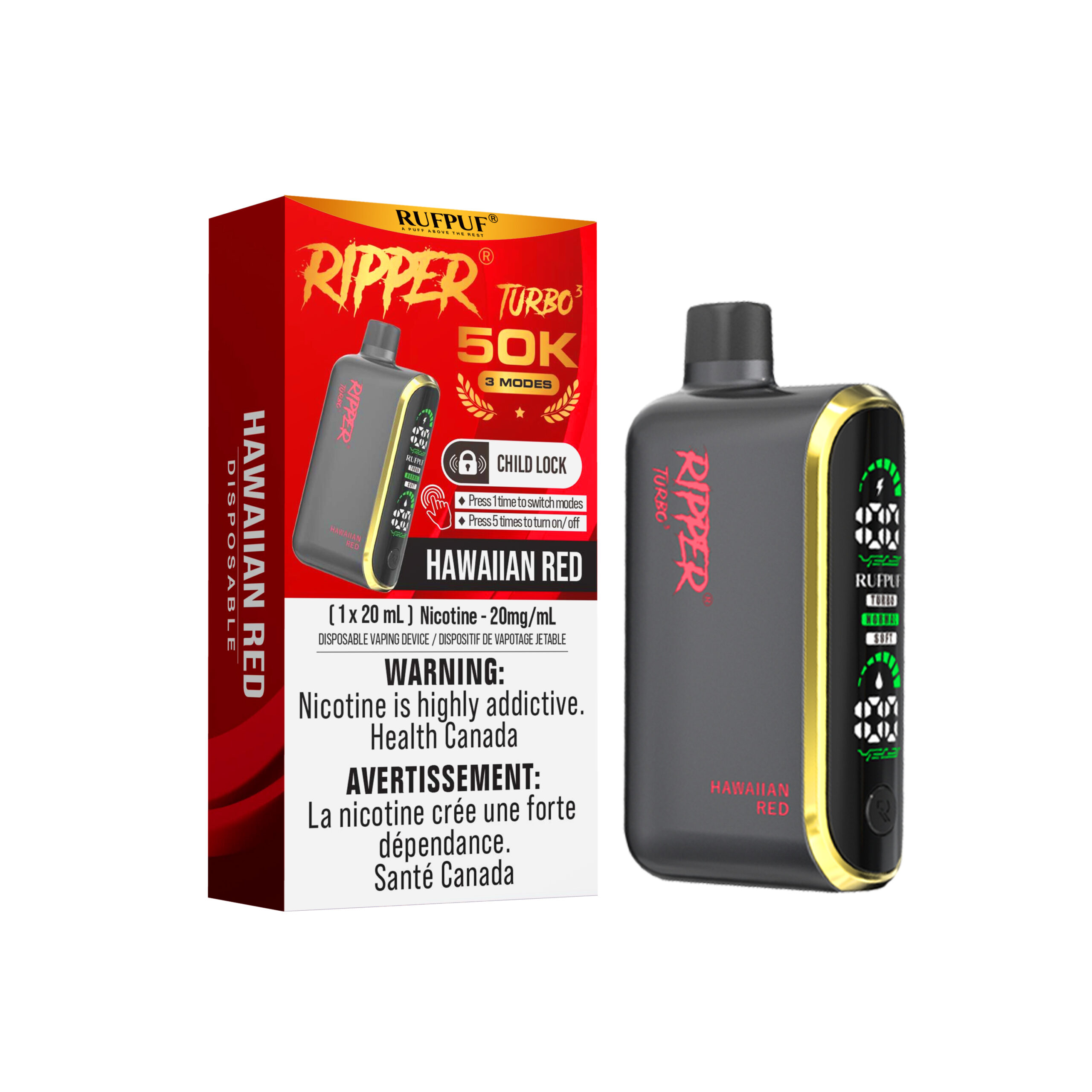 Hawaiian Red HAWAIIAN JUICE RED RIPPER T3 (50K) (5Pcs) <b Style="color:YELLOW">(Tax Not Incl.)</b> - Image 1