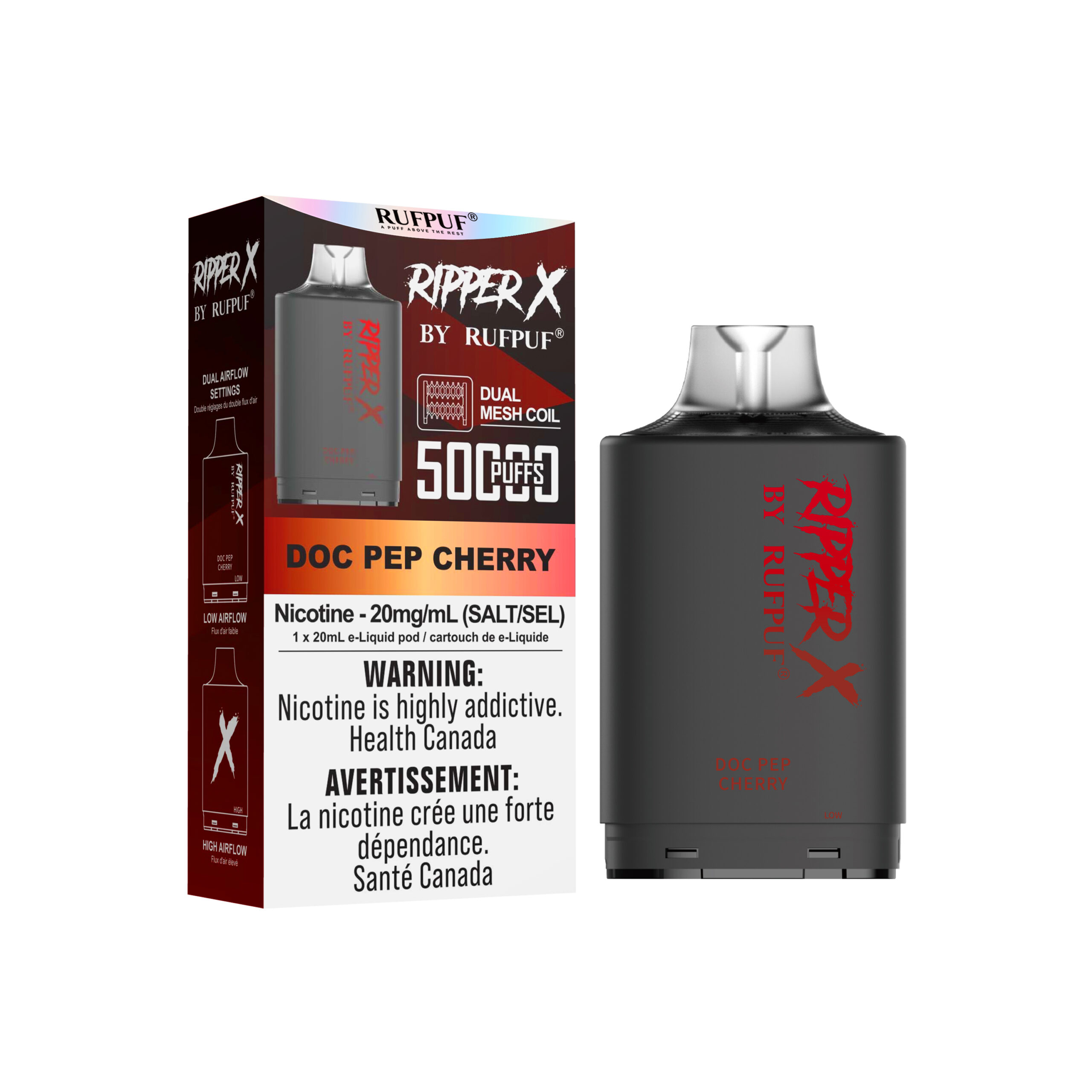DOC PEP CHERRY Doc Pep Cherry Ripper X 50K (20mg/ML / 5PCs) <b style="color: YELLOW">(Tax not Incl.)</b> - Image 1