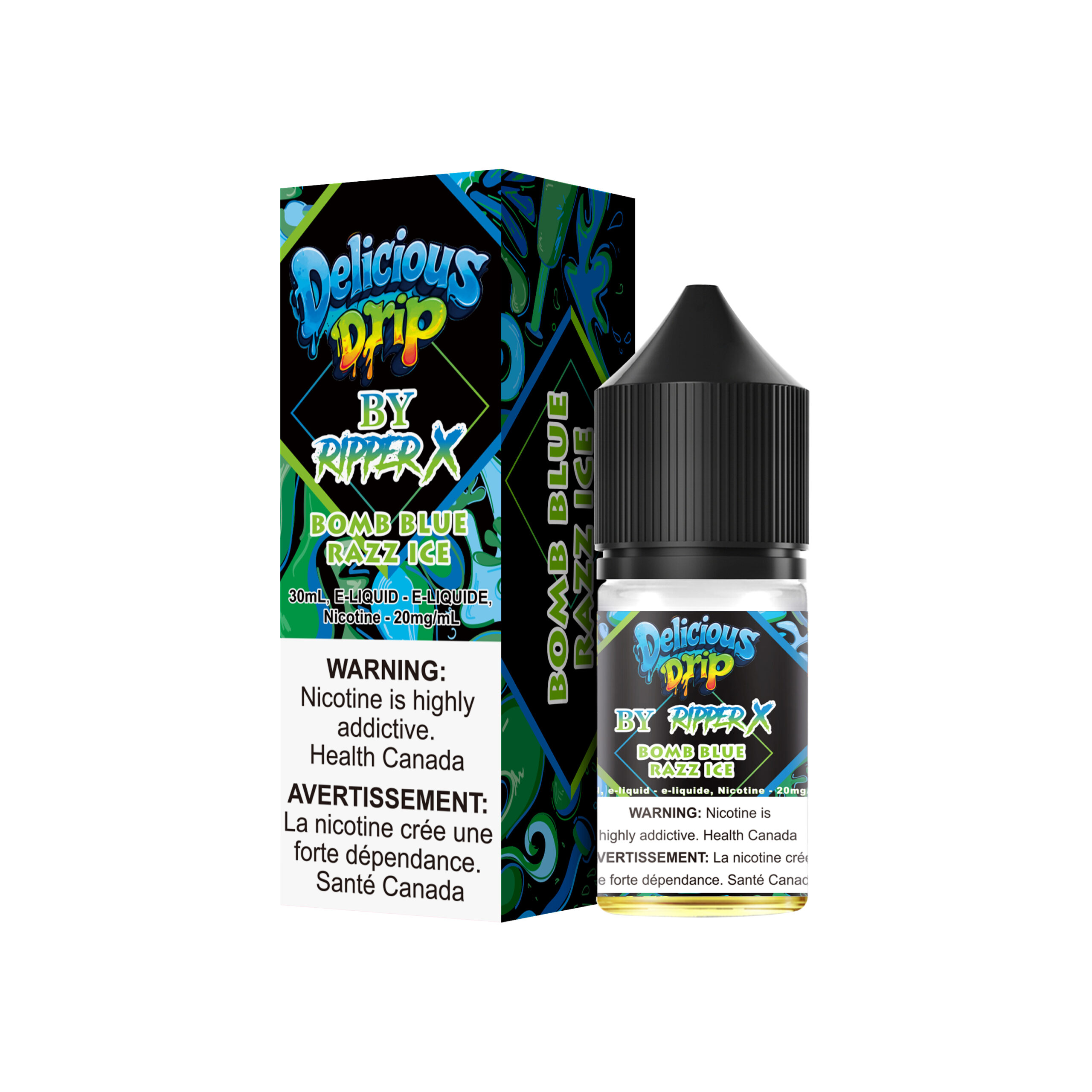 Bomb Blue Razz Ice (20mg) Delicious Drip <b style="color:yellow">(Tax not Incl.)</b>