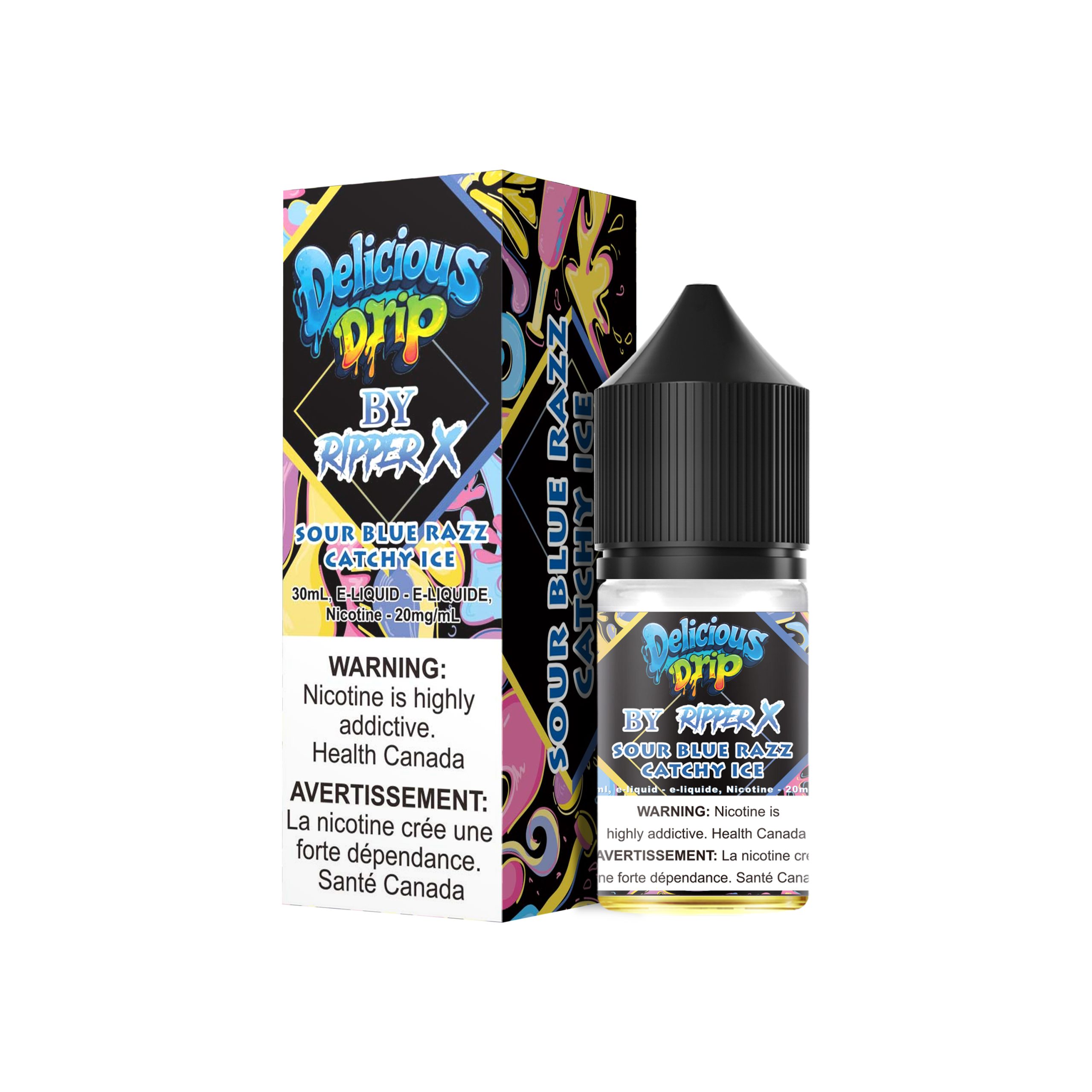 Sour Blue Razz Catchy Ice Sour Blue Razz Catchy Ice (20mg) Delicious Drip <b style="color:red">(Tax not Incl.)</b> - Image 1