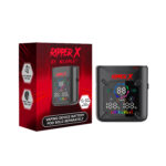 METALLIC BLACK WITH RED WRITING X ULTRA BATTERY (5PCS) <b style="color:blue">(1000MAH)</b>