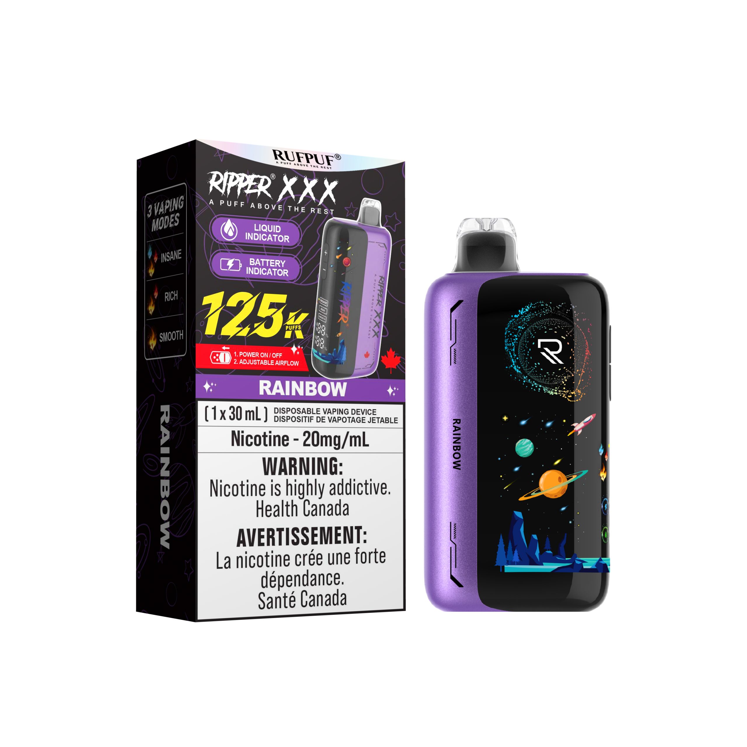 RAINBOW Rainbow 125K Ripper XXX (30ML) (20mg/ML) <b style="color: red">(Tax Not Incl.)</b> - Image 1