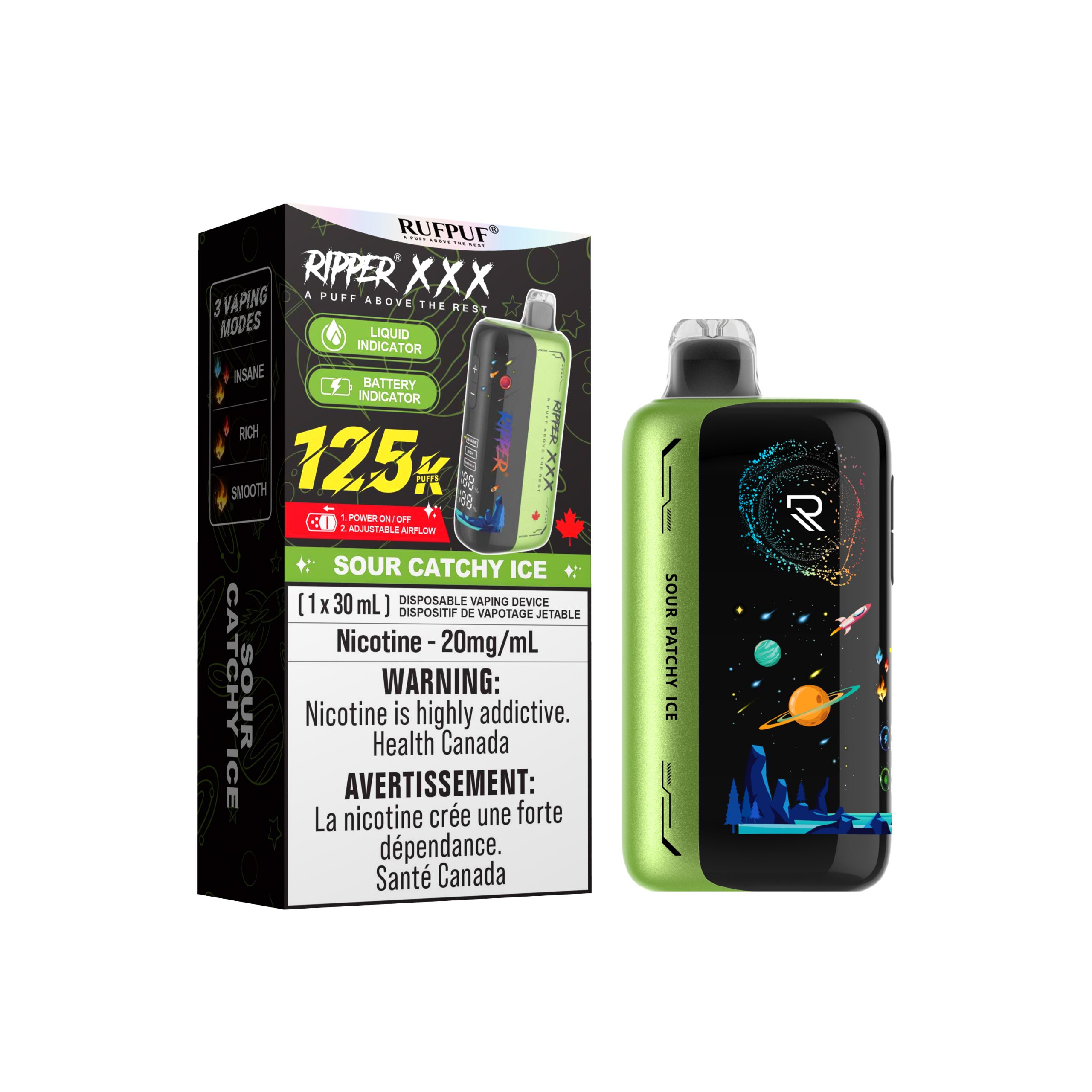 Sour Catchy Ice Sour Catchy Ice 125K Ripper XXX (30ML) (20mg/ML) <b style="color: red">(Tax Not Incl.)</b> - Image 1