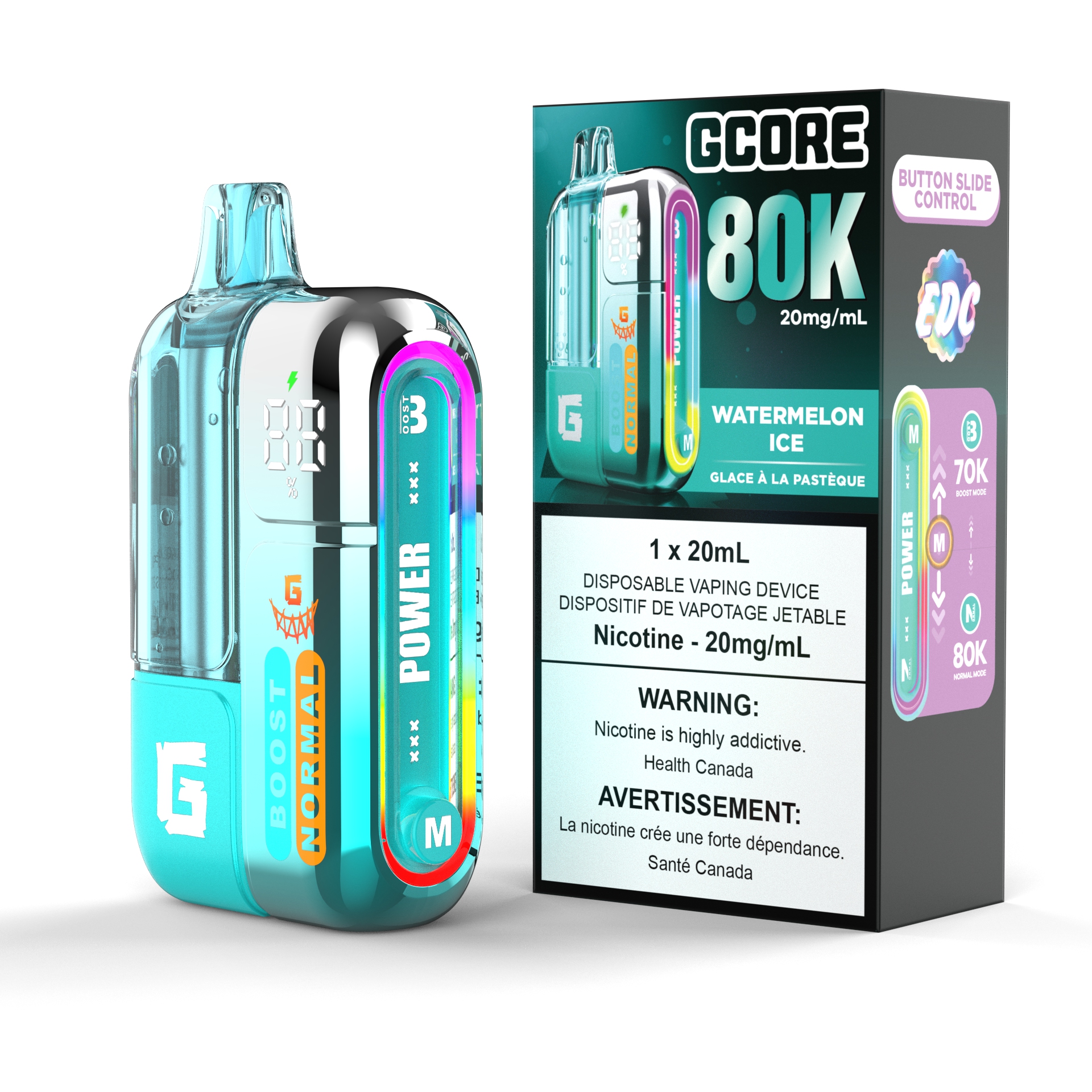 Watermelon Ice WATERMELON ICE Gcore G (20ML) (20mg/ML) (5pcs) <b style="color: red">(Tax Not Incl.)</b> - Image 1